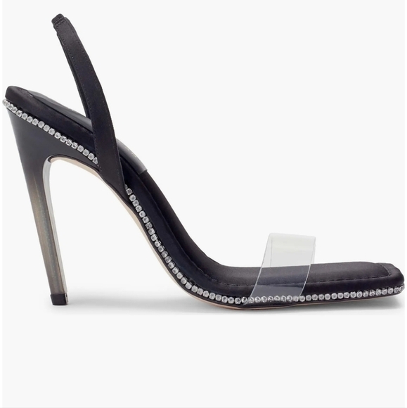 Good American Crystal Crush Lucite® Sandal - Picture 3 of 6